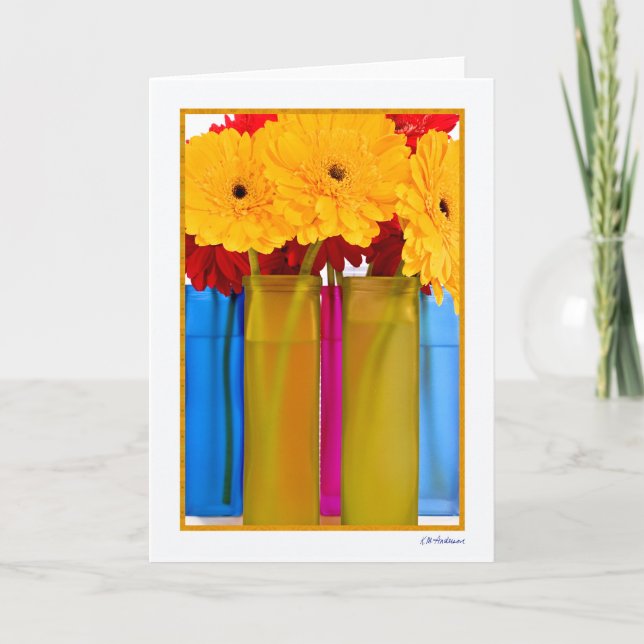 Gänseblümchenfreude III Karte (Vorderseite)