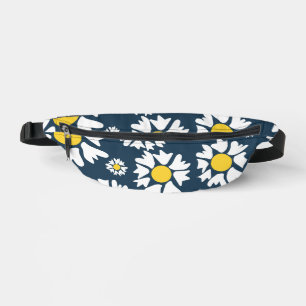 Gänseblümchenmuster, Blumenmuster, Weiße Gänseblüm Bauchtasche