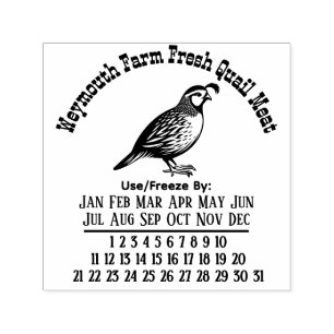 Gänseeier-Frischekalender Datum Nr. 3A Permastempel