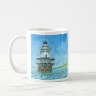 Gänsefelsen-Leuchtturm Aquarell Kaffeetasse