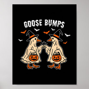 Gänsehaut Ente Pumking Halloween Lustig Retro  Poster