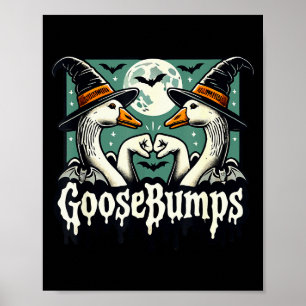 Gänsehaut Gänsehaut Lustige Gänse Fistbump Hallo Poster