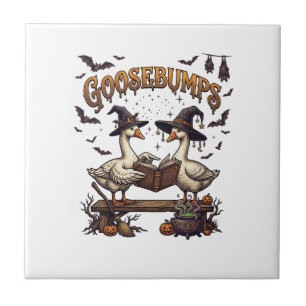Gänsehaut Halloween-Gänse Hexenhüte Magie-Buch_1 Fliese