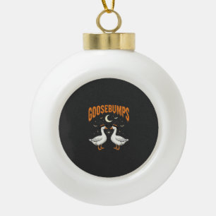 Gänsehaut Halloween Hexe Gänse Vektor Design Keramik Kugel-Ornament