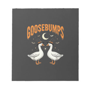 Gänsehaut Halloween Hexe Gänse Vektor Design Notizblock