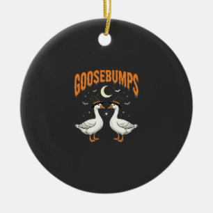 Gänsehaut Halloween Hexe Gänse Vektordesign Keramik Ornament