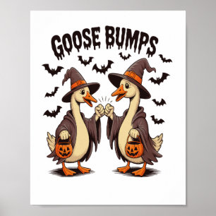Gänsehaut Halloween Hexe Herbst Poster
