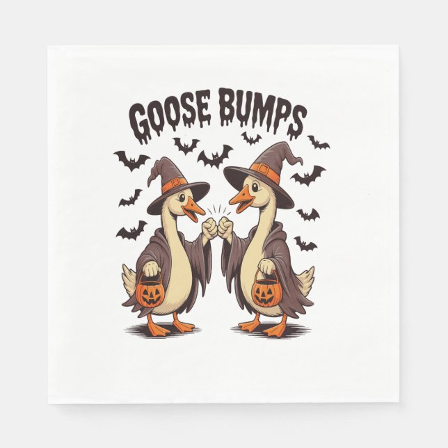 Gänsehaut Halloween Hexenfall Serviette (Vorderseite)