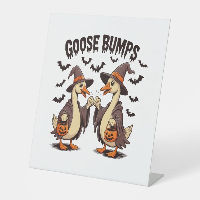 Gänsehaut Halloween Hexenfall Sockelschild (Vorderseite)