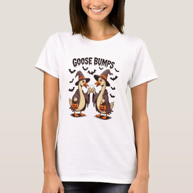 Gänsehaut Halloween Hexenfall T-Shirt (Vorderseite)