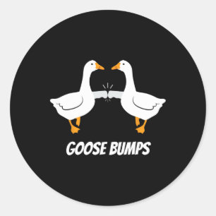 Gänsehaut Humorvolles Puppensdesign für Vater Joke Runder Aufkleber