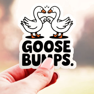 Gänsehaut Lustige Gans Fist Bump Vinyl Aufkleber