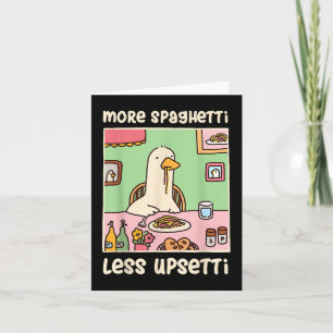 Gänsehaut Meme Spaß Sprichwort Mehr Spaghetti Karte