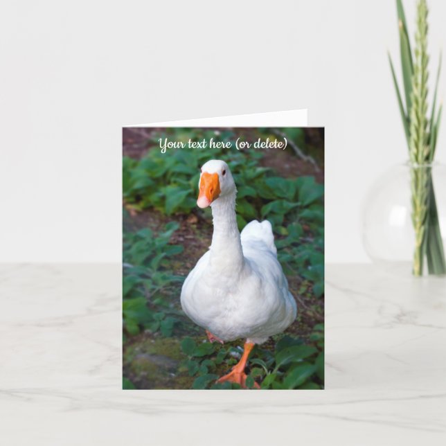 Gänsekarte Dankeskarte (Vorderseite)