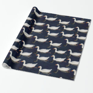 Gänsemuster Geschenkpapier
