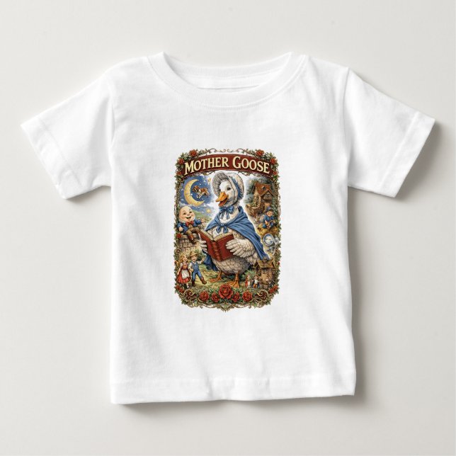 Gänsemutter Baby T-shirt (Vorderseite)