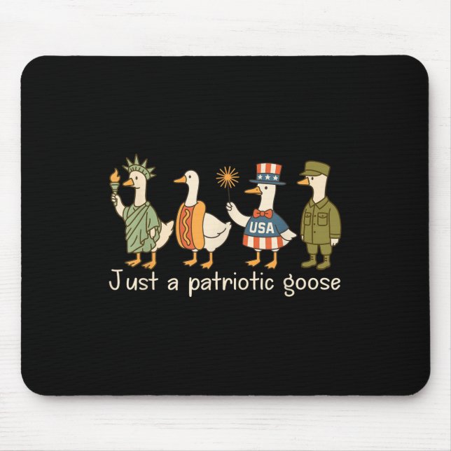 Gänseparade am 4. Juli Spaß Mousepad (Vorne)