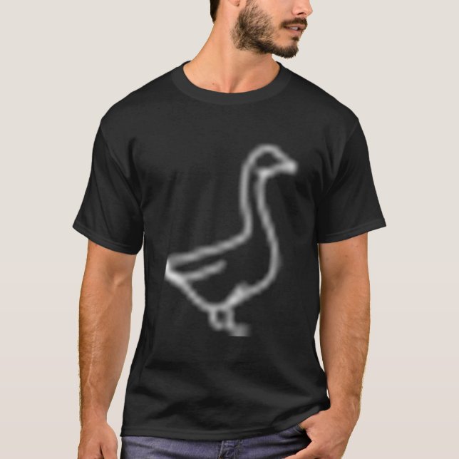 Gänsepflaster-Abzeichen-Symbol-Kontur T-Shirt (Vorderseite)