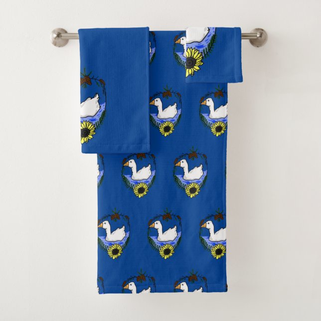 Gänseschwimmen  badhandtuch set (Insitu)