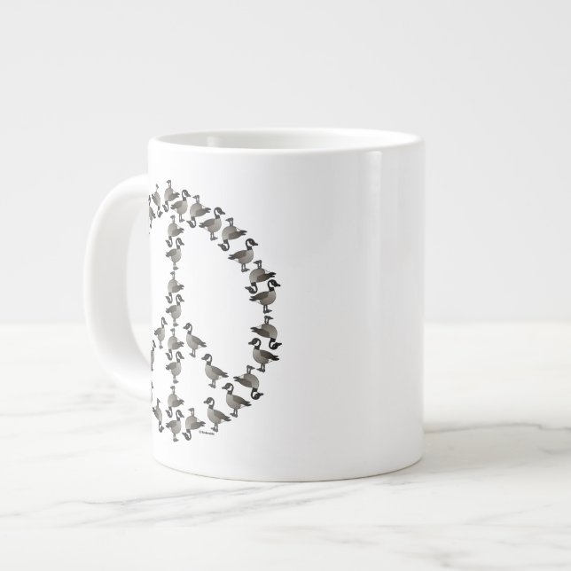 Gänsesymbol Jumbo-Tasse (Vorderseite Links)