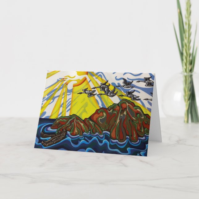 Gänskarte Karte (Vorderseite)