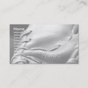 gant de base-ball de carte de visite