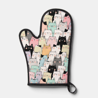 Gant de cuisine porte-chat