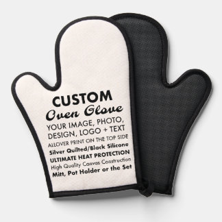 Gant/Mit au four personnalisé avec silicone