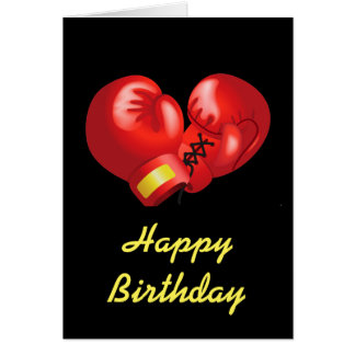 Gants de boxe Design Carte d'anniversaire