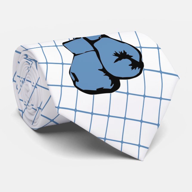 Gants de boxe sur cravate de contrôle bleu (Roulé)
