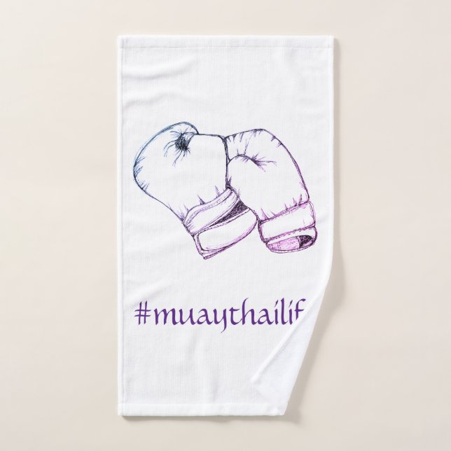 Gants de boxe thaïlandais de Muay (Serviette à main)