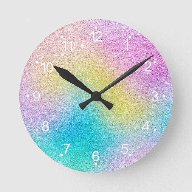 Ganz eigenhändig geschriebes Muster des Trendy Runde Wanduhr (Vorderseite)