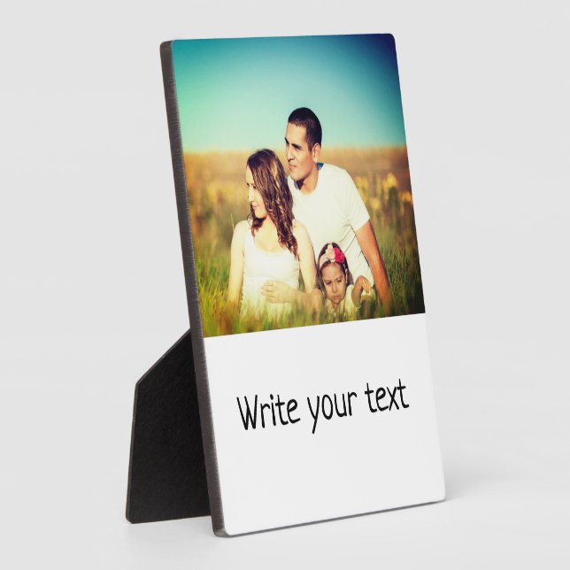 Ganz einfach, fügen Sie Ihren Text Foto Weihnachte Fotoplatte (Seite)