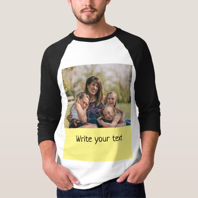 ganz einfach, fügen Sie Ihren Text Foto Weihnachte T-Shirt (Vorderseite)