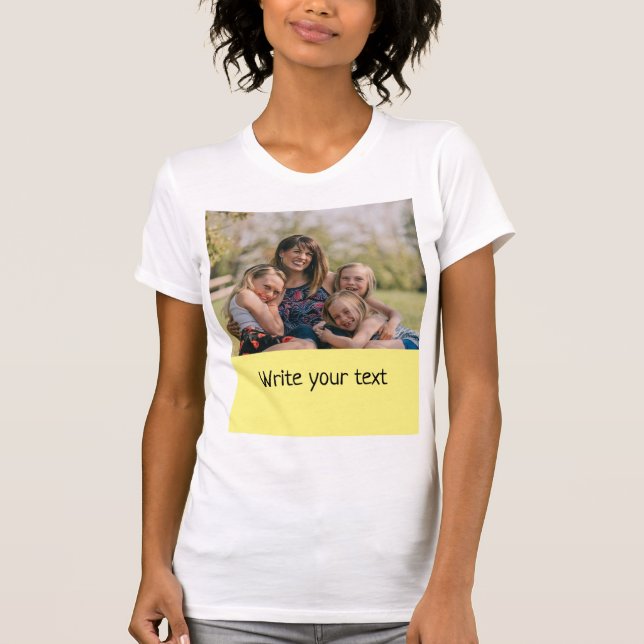 ganz einfach, fügen Sie Ihren Text Foto Weihnachte T-Shirt (Vorderseite)