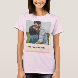 ganz einfach Ihren Namen Foto Aquarell h T-Shirt