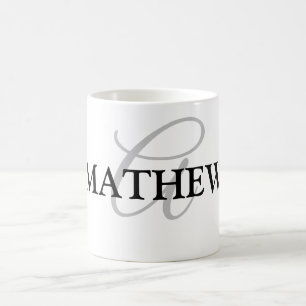 ganz einfach Ihren Namen MONOGRAM TRAUZEUGE hinzuf Kaffeetasse