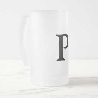 ganz einfach Ihren Namen MONOGRAM TRAUZEUGE hinzuf Mattglas Bierglas