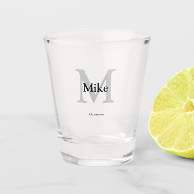 ganz einfach Ihren Namen MONOGRAM TRAUZEUGE hinzuf Schnapsglas (Vorderseite)