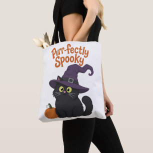 Ganz gruselig süße Halloween-Katze Tasche