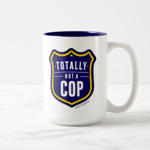 Ganz kein Polizist Zweifarbige Tasse