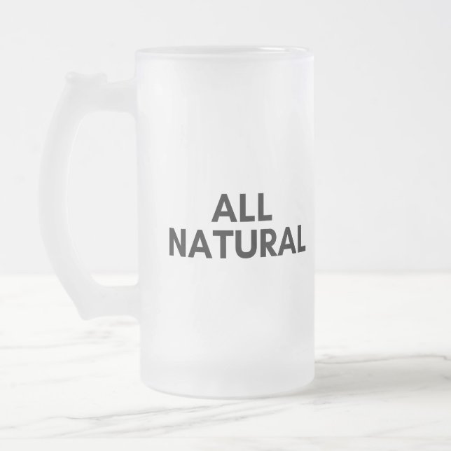 ganz natürlich mattglas bierglas (Links)