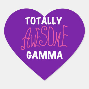 Ganz Phantastisch Gamma Pink Tshirts und Geschenke Herz-Aufkleber