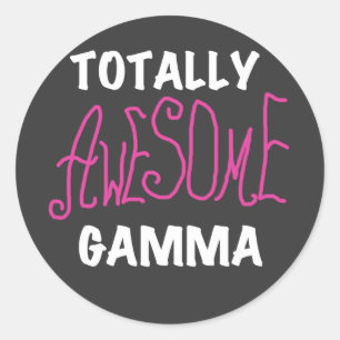 Ganz Phantastisch Gamma Pink Tshirts und Geschenke Runder Aufkleber