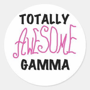 Ganz Phantastisch Gamma Pink Tshirts und Geschenke Runder Aufkleber