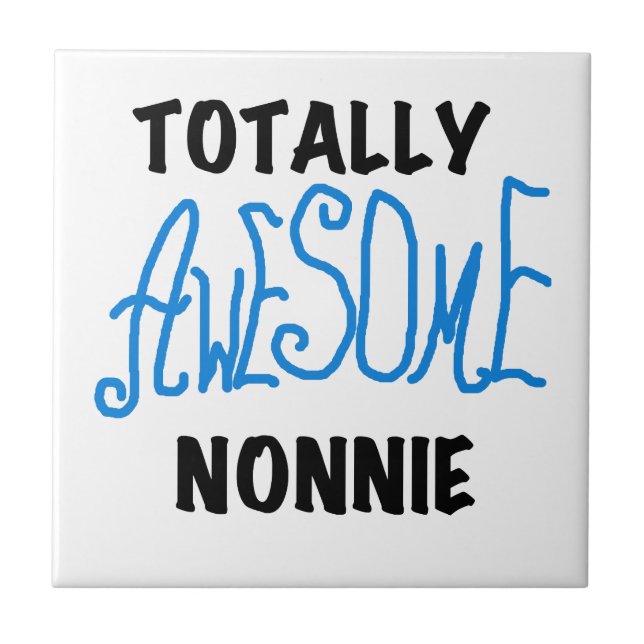 Ganz Phantastische Nonnie Blue Text Tshirts und Ge Fliese (Vorderseite)