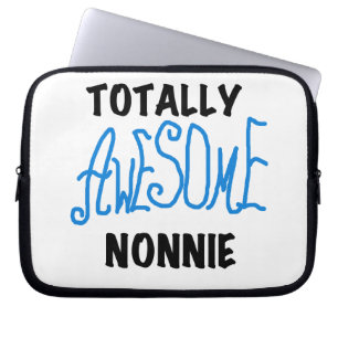 Ganz Phantastische Nonnie Blue Text Tshirts und Ge Laptopschutzhülle