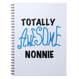 Ganz Phantastische Nonnie Blue Text Tshirts und Ge Notizblock
