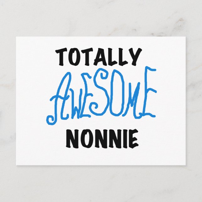 Ganz Phantastische Nonnie Blue Text Tshirts und Ge Postkarte (Vorderseite)