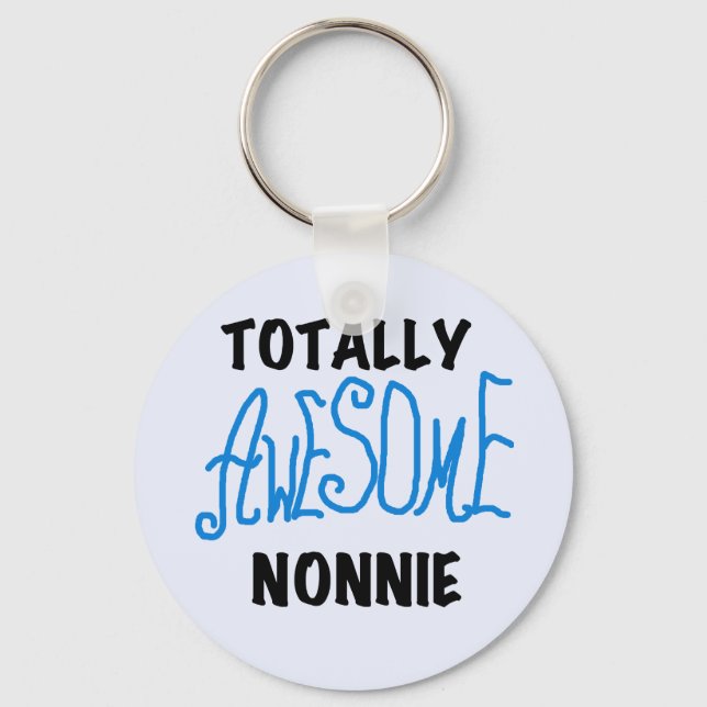 Ganz Phantastische Nonnie Blue Text Tshirts und Ge Schlüsselanhänger (Vorderseite)